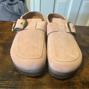 NEW White Mountain Women's Shoes Bueno Mule Comfort Clog Beach Wood Suede